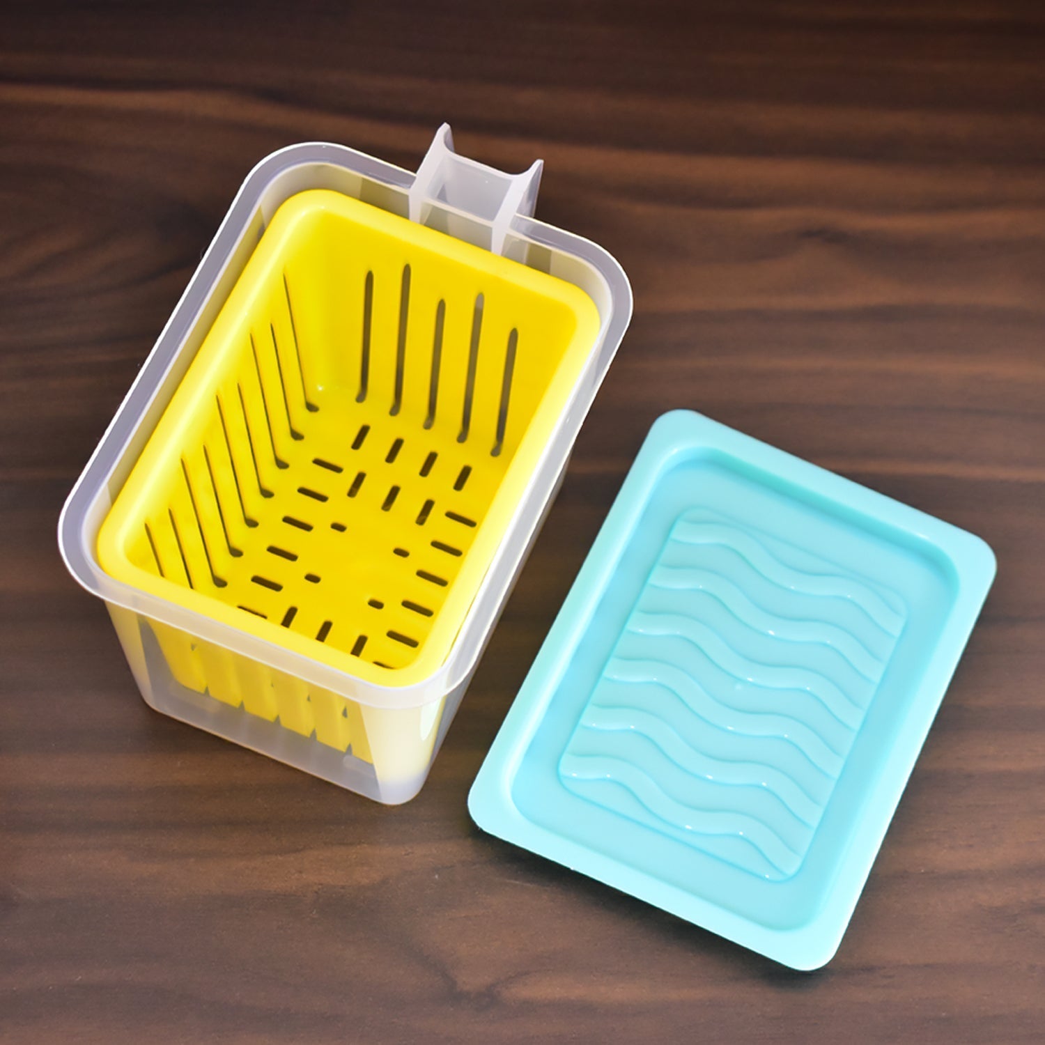 Clear kitchen storage containers with handles for organized fridge space Clear kitchen storage containers with handles for organized fridge space